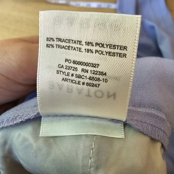 ARITZIA BABATON CONAN CROP PANT LIGHT BLUE  PURPLE - 2 - Picture 7 of 11